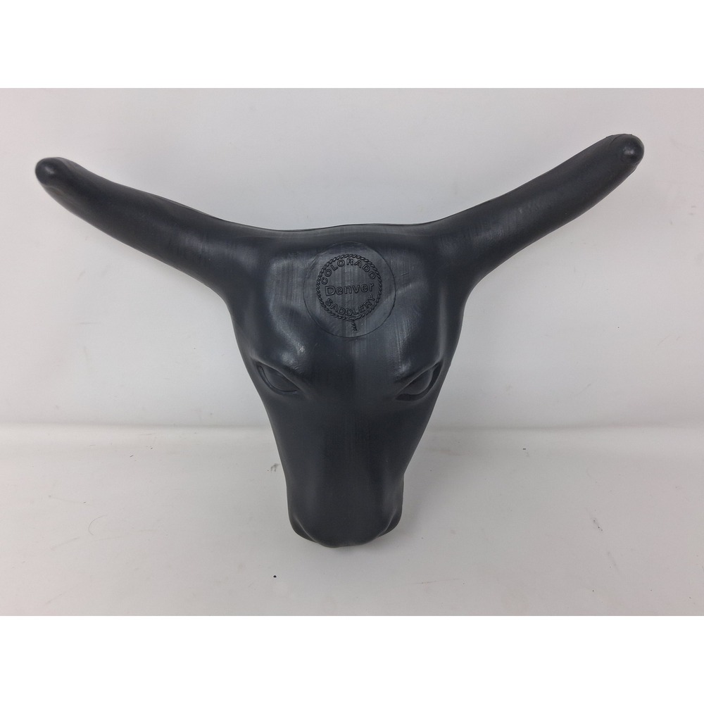 Colorado Saddlery Jr Steer Head Roping Dummy Black Plastic 14-31 11in Horns. Y - Picture 4 of 11